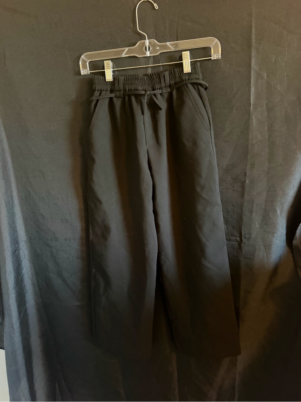Zara Girl’s Black Elastic-Waist Casual Pants